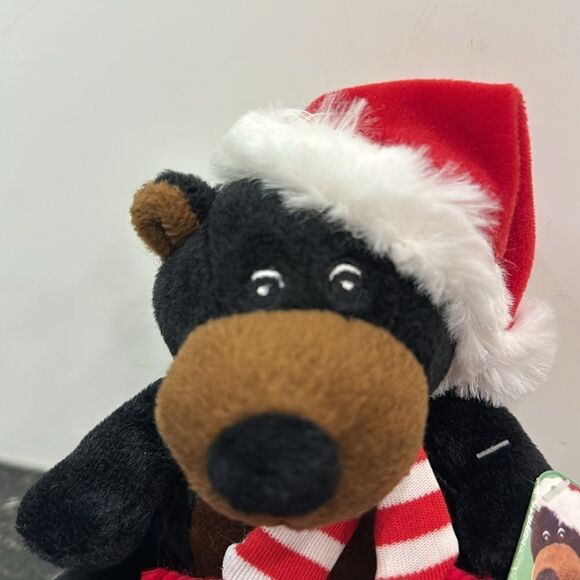 Sears Holiday Crispin 6" Plush Christmas 2010 Black Bear NEW NWT - Picture 2 of 10